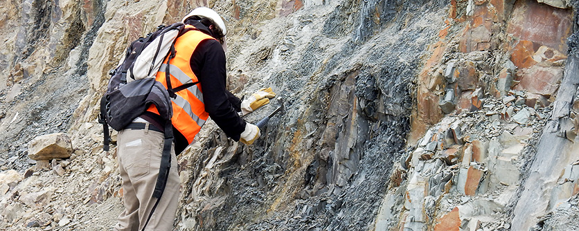 Geländearbeit in Tschechien, AG Paläontologie